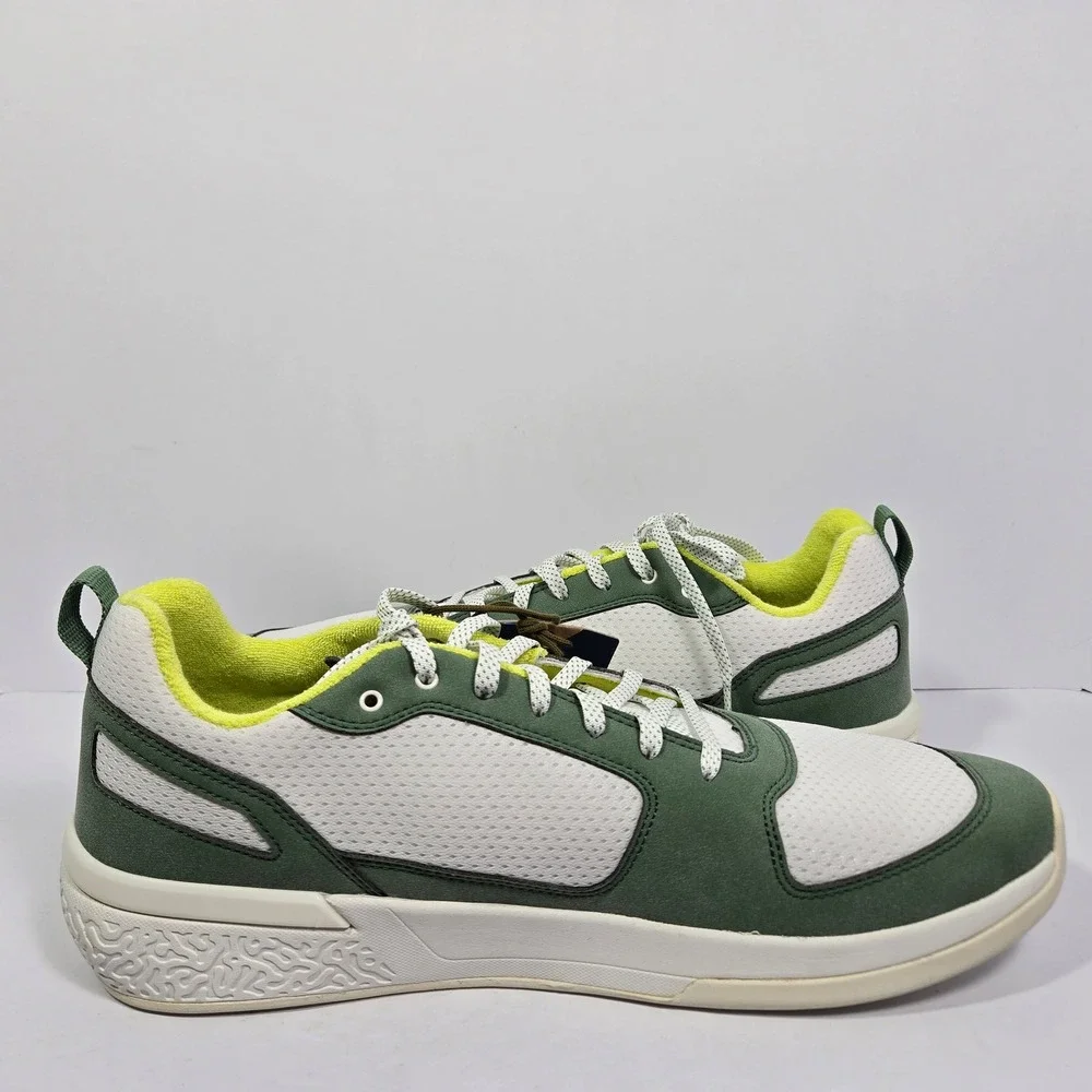 OluKai Anau Mens 14 Sneakers Bright White Leaf Green 10545-WBSE Pickleball
